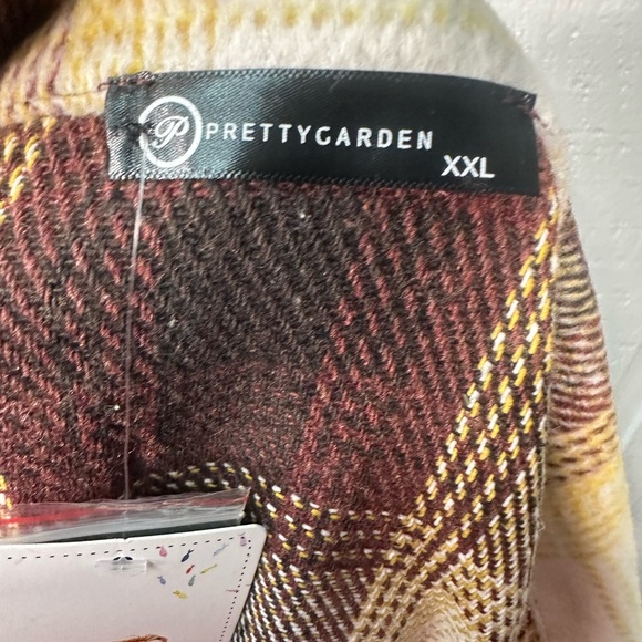 Pretty Garden Women's Plaid Shacket Flannel Size XXL EUC - Picture 8 of 9